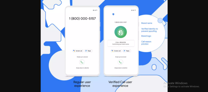 google announces truecaller app like verified calls feature which will show caller name logo reason for calling