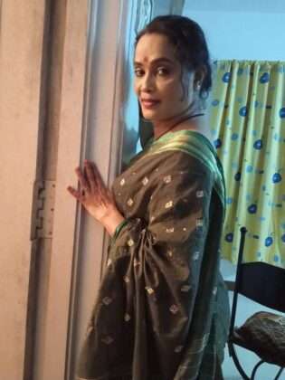 ratris khel chale 2 vacchi actress sanjivani patil saree look photo