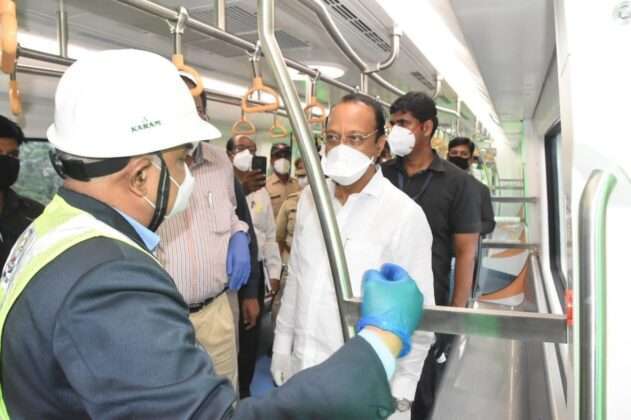 Deputy Chief Minister Ajit Pawar traveled from Sant Tukaramnagar to Pimpri (Kharalwadi) by metro and got information about ticket management.