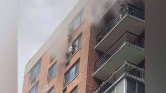Firefighters amazing rescue in new york video goes viral on social media