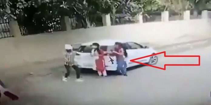 cctv footage reveals girl shot dead outside collage in faridabad