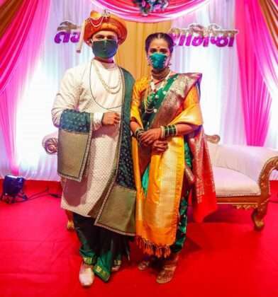 The Peshwa theme was chosen by Sharmishthan and Tejas for the wedding ceremony