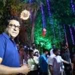 Raj Thackeray at Shivaji Park with people