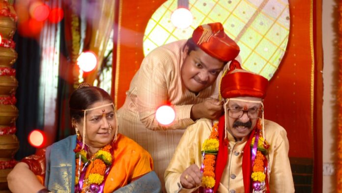 marathi serial almost sufal sampurna in appa and aaji wedding