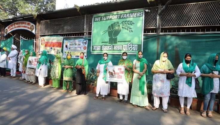 Photo: Sikh support farmers' movement in Thane