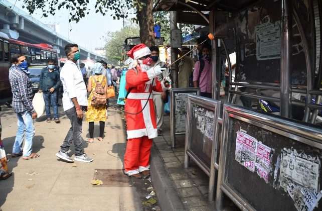 santa sanitize public transport best bus service at sion