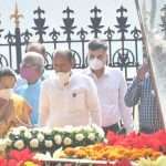 Balasaheb Thackraye birth anniversary shivtirth shivaji park shivsena leaders pay tribute