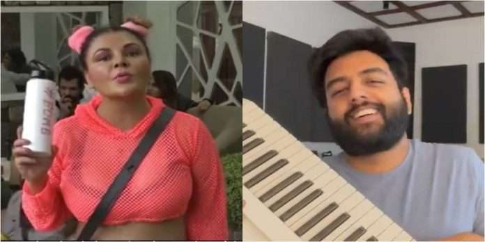 yashraj mukhate makes musical rap on rakhi sawant