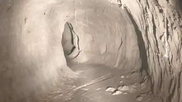 Tunnel found in border area
