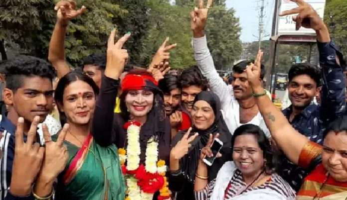 transgender anjali patil wins in gram panchayat election