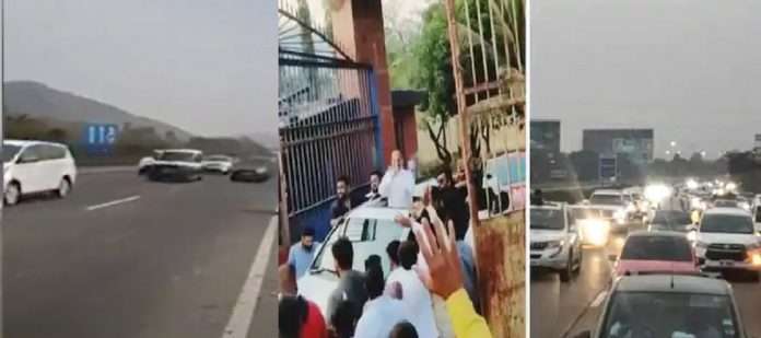 Gajanan maranes gang Procession when he was released from jail to pune