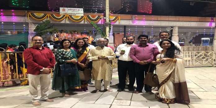 occasion of Maghi Ganeshotsav, first box of Hapus Mango at the feet of Siddhivinayak in Mumbai