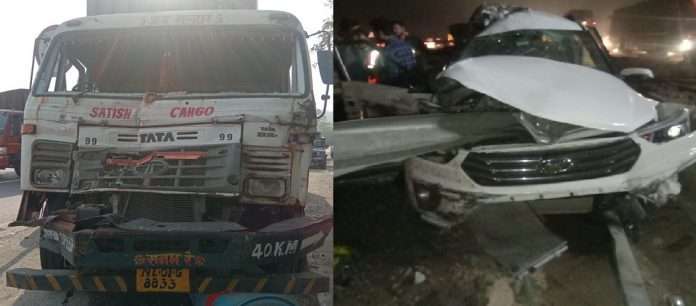 five killed five injured in container crash on mumbai pune expressway
