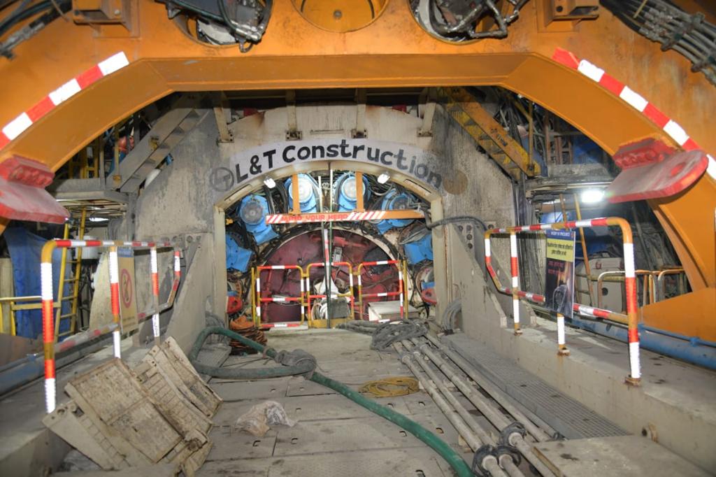 100 meters of underground ‘Mavala’ Tunnel Boring Machine dug in Mumbai
