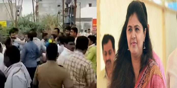BJP and NCP workers clashed at Parli polling station BPJ Leader Pankaja Munde's reaction