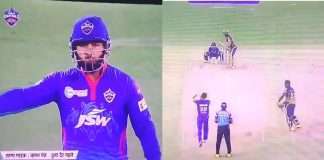 IPL 2021 Pant advises Akshar Patel from behind the stumps and Karthik gets out on the next ball