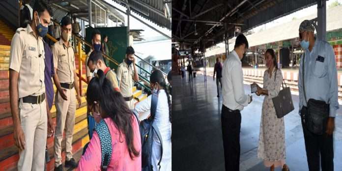 Photo: Strict enforcement of lockdown at Mumbai railway stations, see photo