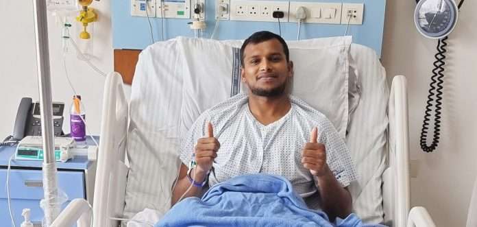 T Natarajan undergoes knee surgery
