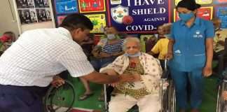 Special covid Vaccination Session at Thane Old Age Home
