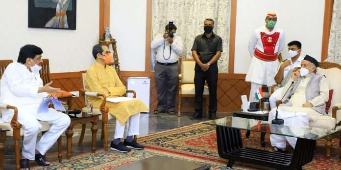 cm uddhav thackeray meets governor bhagat singh koshyari