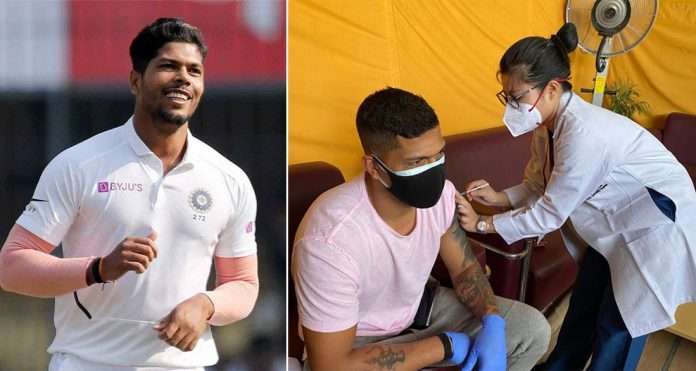 umesh yadav gets vaccinated