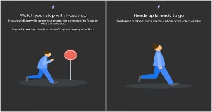 Google will alert those who walk on mobile as soon as they see an obstacle, what is heads up feature
