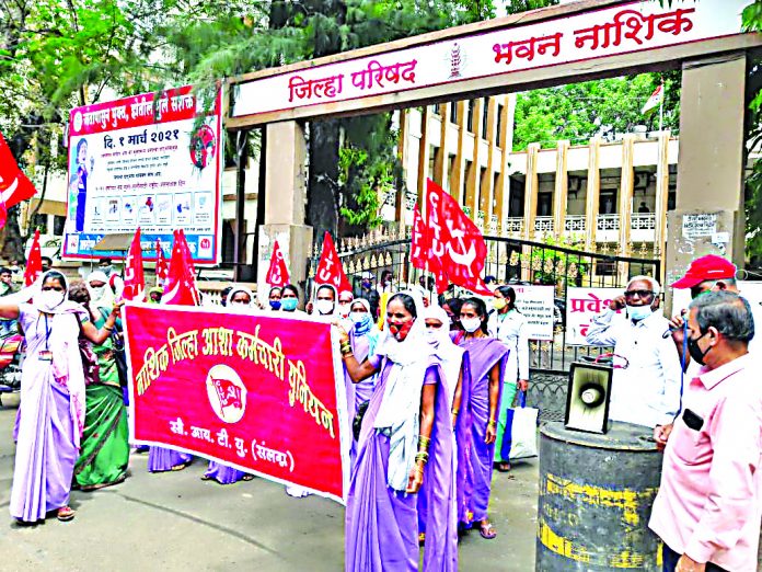 The strike of Asha workers continues till the demands will be fulfill