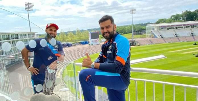 rohit sharma shares photo after reaching england