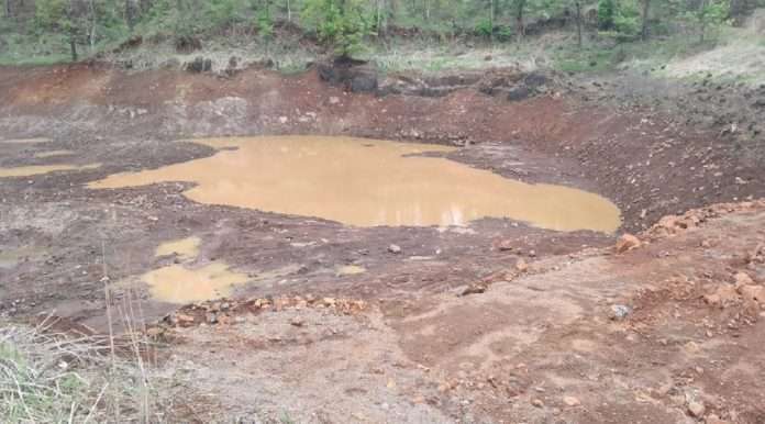 Removal of silt from the pond in Tansa Sanctuary will provide drinking water and water for agriculture