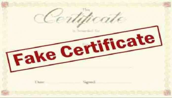 Fake caste certificate