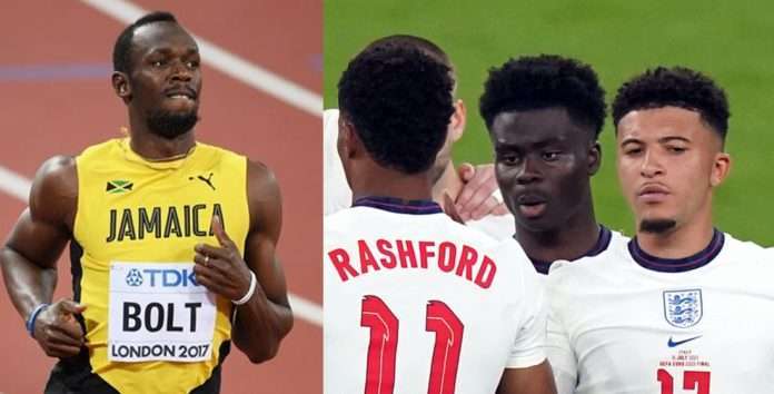 Usain Bolt slams fans for online racist abuse of three england footballers