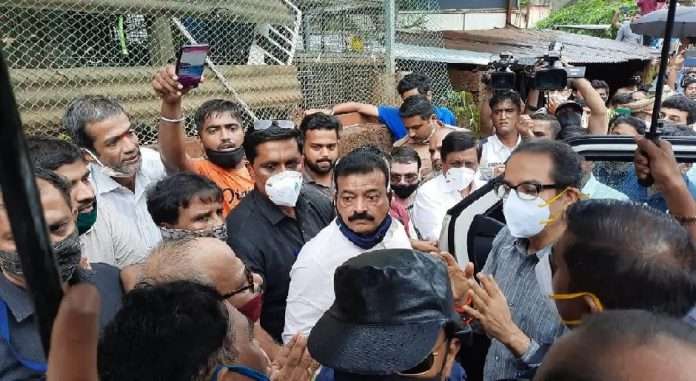 BJP's criticism on Bhaskar Jadhav's Behavior during cm visit chiplun
