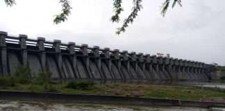 the dams is half full after heavy rainfall in the state