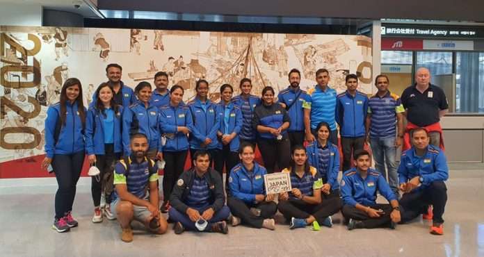 tokyo olympics indian shooting contingent reaches tokyo no need for quarantine