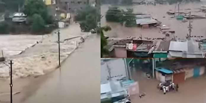 maharashtra rain live update heavyrain in maharashtra today flood situation in chalisgaon taluka death of civilians animals carrid away