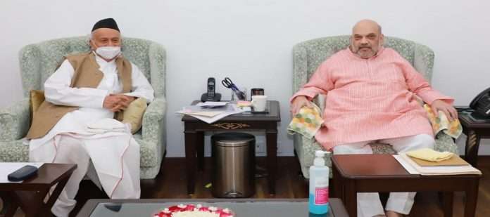 Governor Bhagat Singh Koshyari met Union Home Minister Amit Shah in New Delhi.
