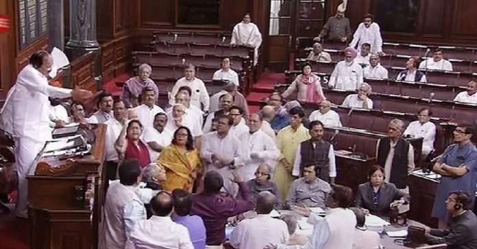 Rajya Sabha chairman Venkaiah Naidu suspends TMC MPs for the day