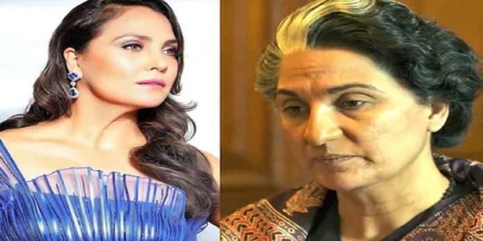 actress lara datta transformation for bellbottom movie playing indira gandhi look,Lara's makeup artist is appreciated everywhere