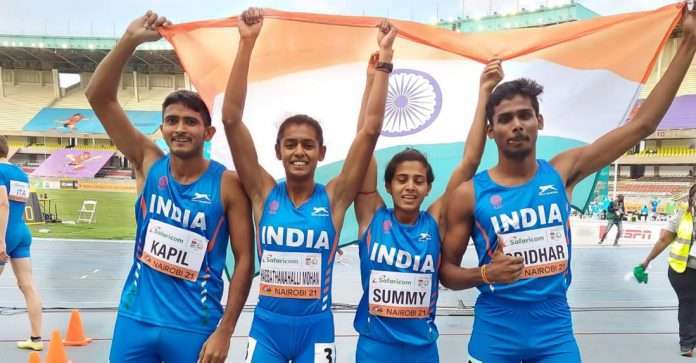 india u20 mixed relay team