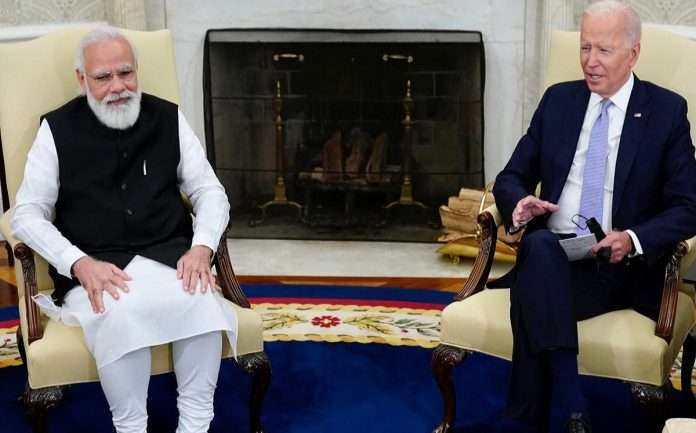 Meeting between Prime Minister Modi and US President Joe Biden