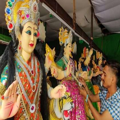 Shardiya Navratri 2021,Durga idols finishing work start in mumbai city