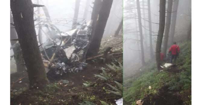jammu kashmir helicopter crashes in shivgarh dhara in udhampur two Pilots Injured