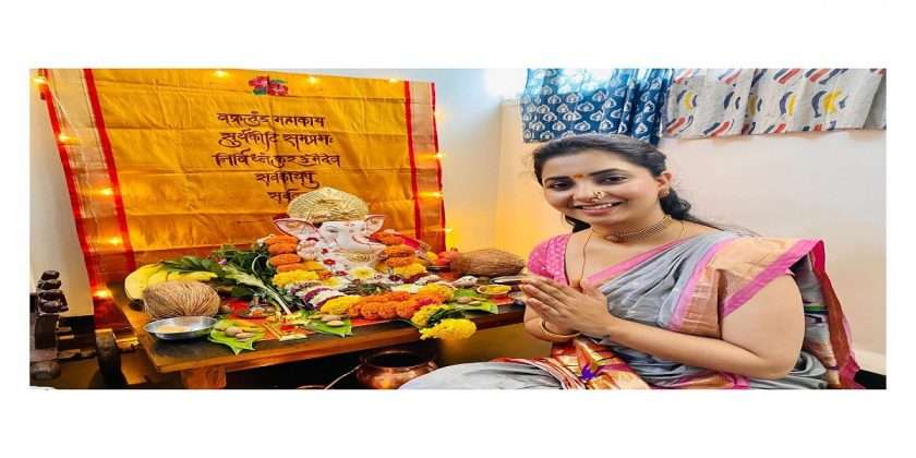 marathi celebrity share ganesh festivals photo