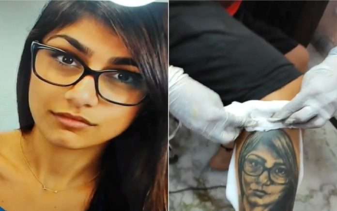 Mia Khalifa Indian Fan Gets Her Face Tattooed On His Leg, She Calls It ‘Terrible’