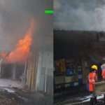 fire breaks out in ceat tyers shop of krishna greenland park building in thane kasarvadavali