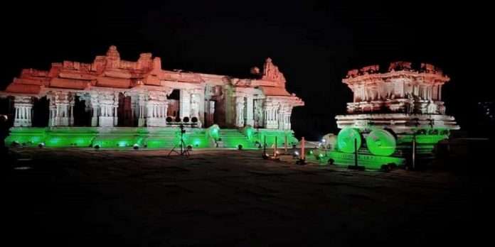 100 crore vaccination Historic places of country glow in Tri-color to celebrate the landmark achievement