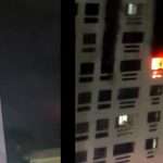 Fire breaks out in 12 storey rajeha residential building no injuries, 16 people safe