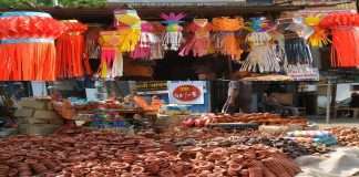 Prices of Diwali decorative items went up