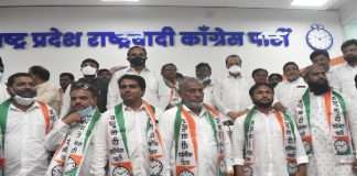 MIM Five corporators join NCP in presence of ajit pawar jayant patil