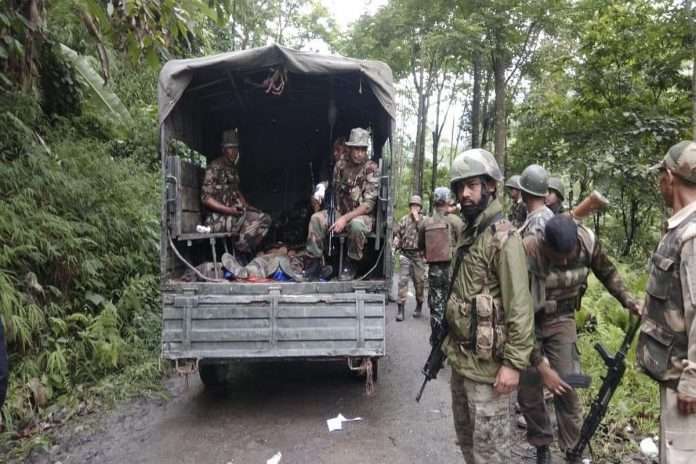 Assam Rifles, Indian Army killed four terroeists in Hingorani, Manipur